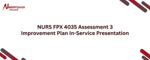 NURS FPX 4035 Assessment 3 Improvement Plan In-Service Presentation